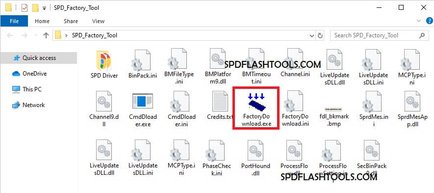 How to use SPD Factory Tool 