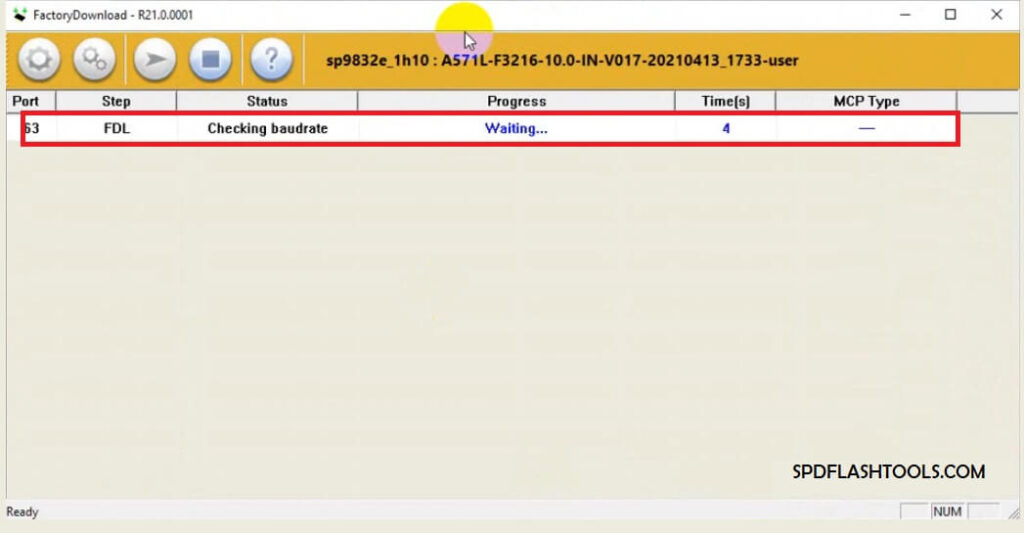 Connect phone to use SPD Factory Tool 